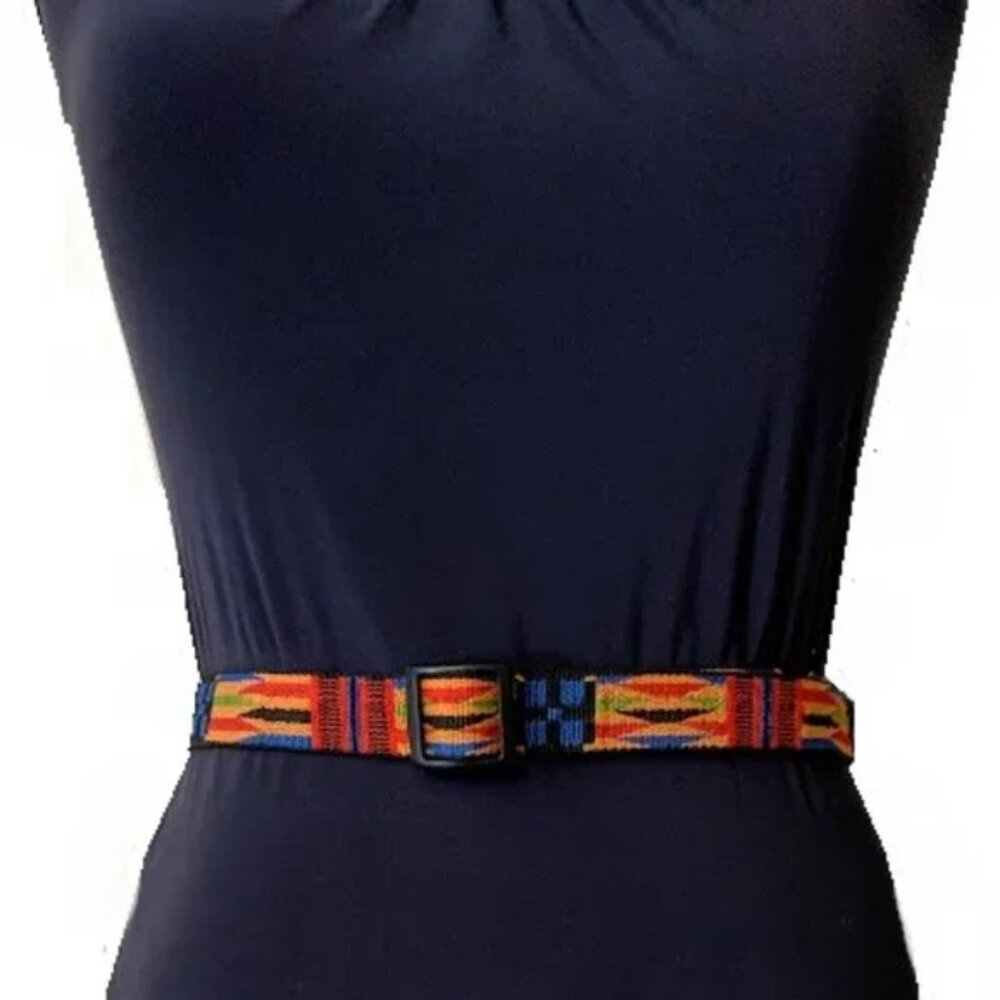 Bison Designs Southwestern Coyote Nylon Weft-Faced Woven Belt